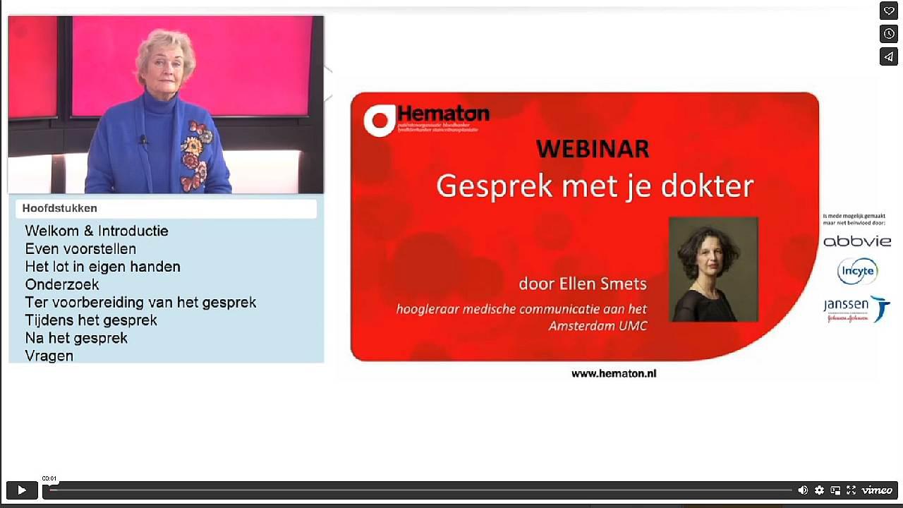 Webinar Gesprek met je dokter