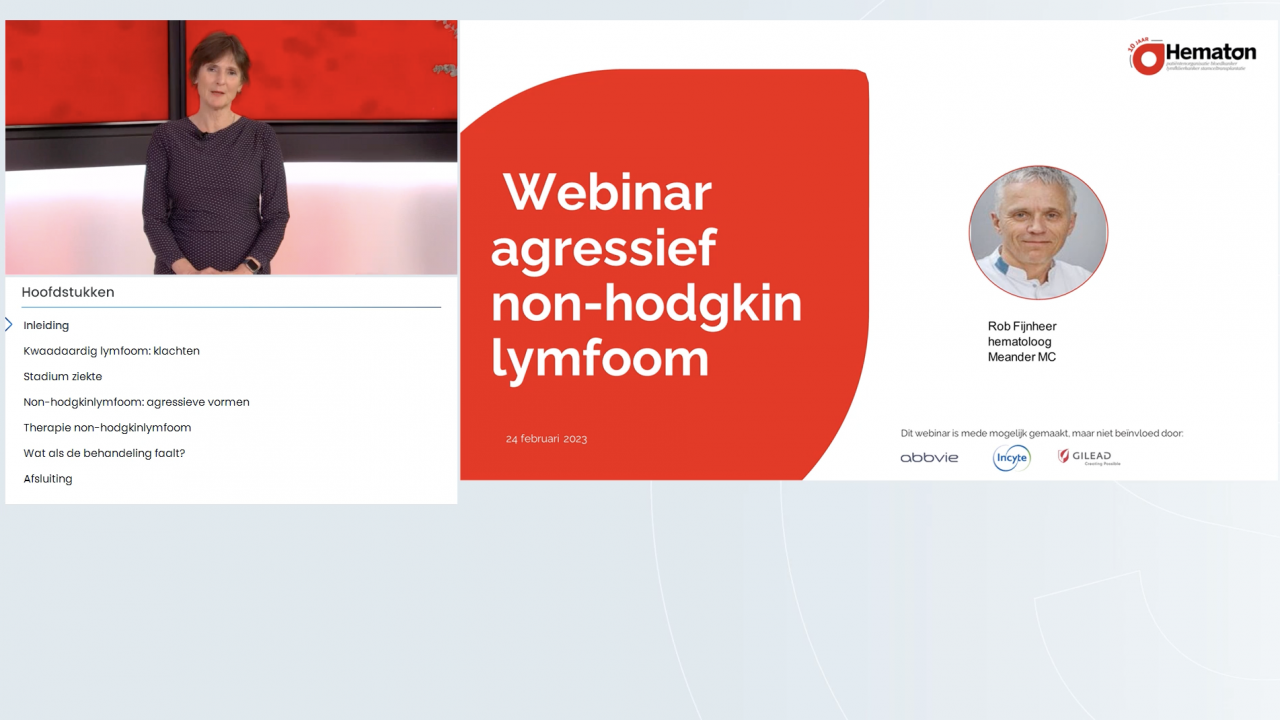 Webinar agressief non-hodgkinlymfoom