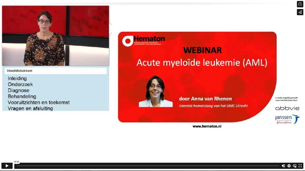 Webinar acute myeloïde leukemie (AML)